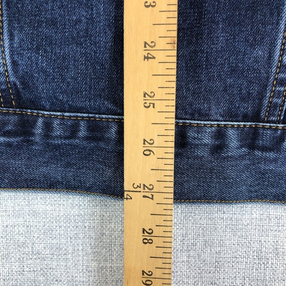 SR vs Sandrine Rose The Virgin Label Tres' Cool Denim Jean Blazer Jacket Small - Picture 7 of 12